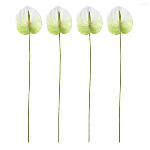 Simulation de fleurs décoratives Anthurium Andraeanum Lind Fake Delicate Bouquet Decor Decor Room Plantes