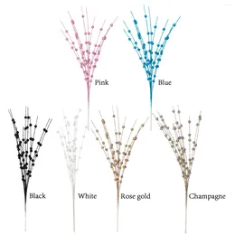 Fleurs décoratives simulation Berry Pick Diy Christmas Decor Ornement Pendable Adjustable Longlable Portable 40cm Twigs