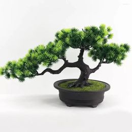 Decoratieve Bloemen Simulatie Bonsai Ornamenten Nep Boom Ingemaakte Gastvrije Grenen Plastic Planten Kantoor Woondecoratie