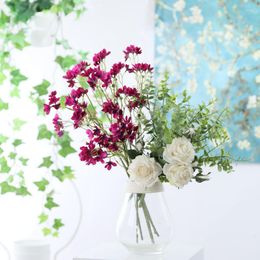 Decoratieve bloemen simulatie campanula kunstmatige zijden tak voor thuisfeestdecoratie bloemen arrangement accessoires