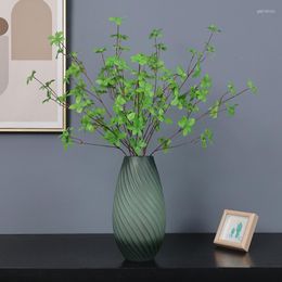 Film de simulation de fleurs décoratives branche de cloche suspendue feuilles multi-pétales japonais Mori maison tissu de soie plante verte fausse fleur