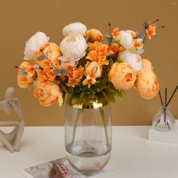 Decoratieve bloemen Simulatie Bloemen Europese stijl Kernstijl POTE TAME TABLE Jurk Bruiloft Pography Decoratie Baby Breath