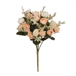 Fleurs décoratives simulation fleur de rose coiffeur