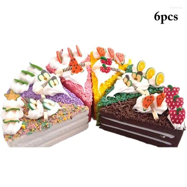 Flores decorativas simulación de fruta, pastel, pan, modelo de comida, accesorios de Po, rebanado Artificial, tienda de helados falsos, decoración de exhibición para panadería