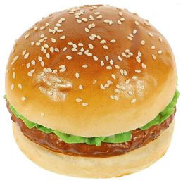 Fleurs décoratives simulation hamburger faux pain gastronomie jouet burger boulangerie d'affichage