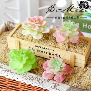 Fleurs décoratives Simulation Cornes Lotus Plantes Succulentes Fleur En Plastique Creative Diy Maison Jardin Décoration Accessoires Pas De Pot De Fleurs