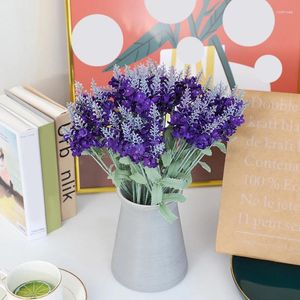 Decoratieve bloemen Simulatie Lavendel Artificial Bouquet 34cm feest huis bruiloft Noordse stijl vaas tuindecoratie diy pography props