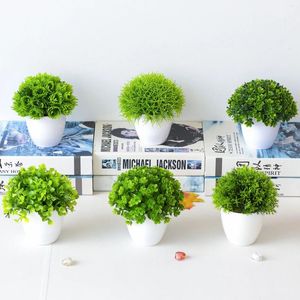 Decoratieve Bloemen Simulatie Plant Bonsai Tafelblad Kunstbloem Decoratie Bal Gras Pot Thuis Kleine Slinger