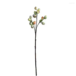 Fleurs décoratives Plant Eucalyptus Fruit American Pastoral Home Christmas Decoration Wild Artificiel