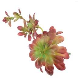 Decoratieve bloemen Simulatie Plant Succulente kunstmatige vetplanten stengels bruiloftdecoratie van parels