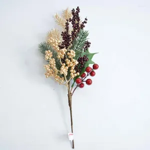 Fleurs décoratives Simulation Poulets Plantes artificielles accessoires d'arbre de Noël