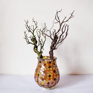 Decoratieve bloemen Simulatie Plastic boomtakken Fake gebladerte planten Takje woonkamer Diy Home Decoration Art Gift