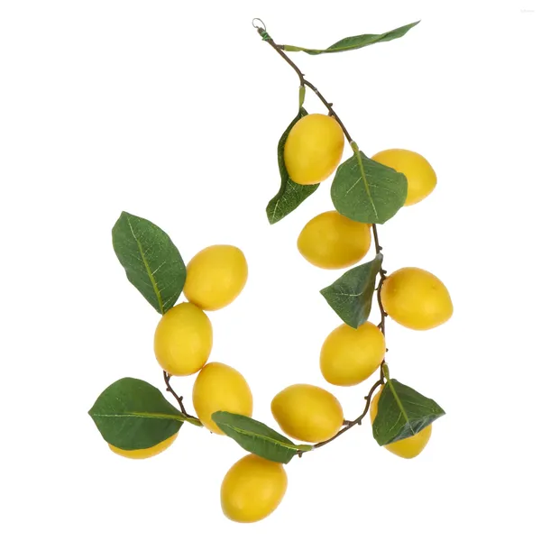 Fleurs décoratives simulation rotin citrons décoration suspendue aux fruits orde