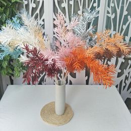 Decoratieve bloemen Simulatie Rime Big Bamboo Leaf Wedding Artificial Plant Decoration Road Guide Bloemarrangement Accessoires