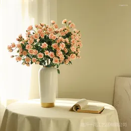 Simulation de fleurs décoratives arrangement de fleurs de rose salon décoration de table de table fausse maison bouquet de maison