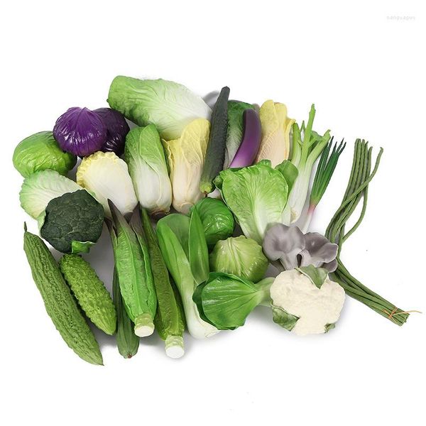 Fleurs décoratives Simulation Légumes Modèle Mini Artificielle Loofah Chou Creative Illumination Pour Enfants Éducation Tir Props Faux