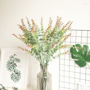 Decoratieve bloemen enkele tak kunstmatige bloem woning decoratie bruiloft houd muur plant nepstruik