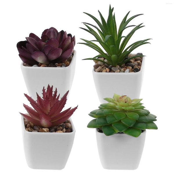 Fleurs décoratives petit bonsaï plantes en pot artificielles jardin aménagement paysager Mini parure faux