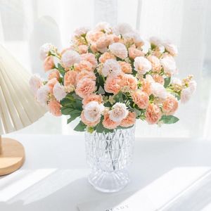 Fleurs décoratives petit clou de girofle oeillets artificiels en gros Bouquet de mariage décor à la maison accessoires de photographie bricolage fournitures d'arrangement floral