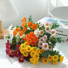 Fleurs décoratives petites marguerites camomilles tournesols de mariage artificiel party