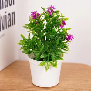 Fleurs décoratives petit faux arbre simulé bureau plantes artificielles bonsaï Pot pour Table en Pot ornement jardin bureau décor