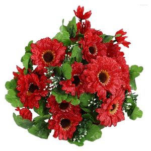 Fleurs décoratives Snowflake Sun chrysanthemum Bouquet de fleurs artificielles Flores Artificiales Decor Dia de la Madre Boda