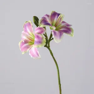 Fleurs décoratives Soft Artificial Real Touch Faux plante Simulate Nordic Floral Arrangement de mariage DÉCORATIONS DE SALON HOME ROI