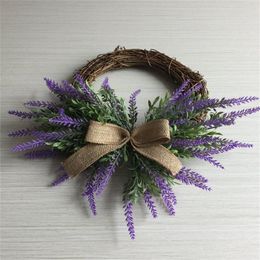 Decoratieve bloemen Speciale waterdichte mooie brede toepassing Rotan krans voor verjaardag Garland Hanging