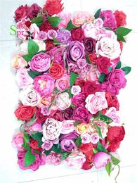 Flores decorativas SPR 10pcs/Lote 3D Artificial Rose Peony Hydregea Flower Wall Fackdrop Arreglos