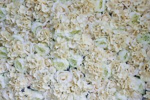 Fleurs décoratives SPR 10 pcs/lot Champagne hortensia fleur artificielle mur mariage toile de fond arc chemin de Table décoration