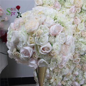 Fleurs décoratives SPR 3/4 boule-10 pcs/lot mélange de couleurs centres de table de mariage pour fleur artificielle hortensia artificiel