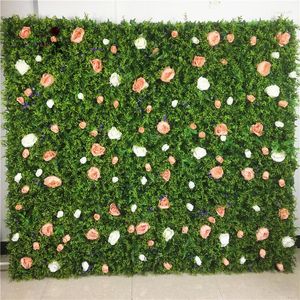 Fleurs décoratives SPR 3D de haute qualité, 10 pièces/lot, gazon artificiel pour mariage, arrière-plan pour occasions, centre de Table floral