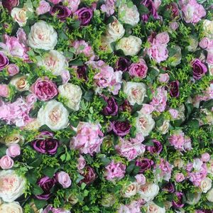Fleurs décoratives Spr Usine 10pcs / lot de haute qualité 3d fleur de mariage fond de mariage artificiel rose hortensia arrangement