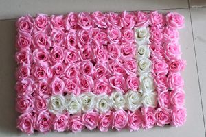 Decoratieve bloemen Spr Love Artificial Silk Rose Flower Wall Wedding Achtergrond Lawn/Pillar Home Market Decoratie