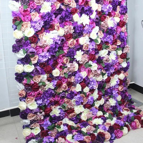 Flores decorativas spr roll up boded flor de la pared de la pared de la pared del escenario