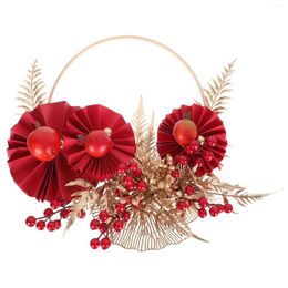 Guirlande de fleurs décoratives suspendues pour Festival de printemps, couronne d'année, guirlande de fleurs délicates Vintage