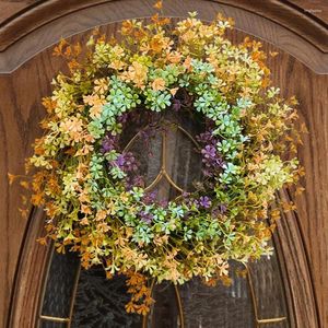 Decoratieve bloemen lente plastic bloemenslinger duurzame wilde bloemenkrans voor voordeur huis muur decor kunstmatige bruiloft