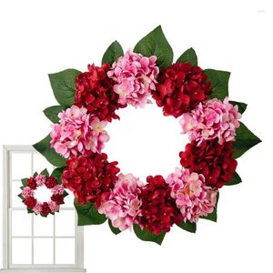 Couronnes de fleurs décoratives de printemps et d'été, couronne florale artificielle toutes saisons pour mur de jardin et salon