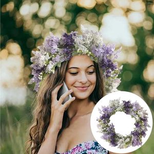 Flores decorativas coronas de primavera del día de la madre anillo de puerta de clavel delantero para invierno