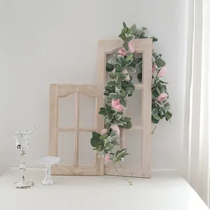 Décoratifs fleurs décoration décoration rose ratan shade balcon salon plafond tir accessoires mariage