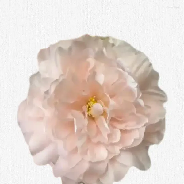 Fleurs décoratives Superbe coiffure Hanfu à tête de fleur de pivoine de 17 couleurs avec une simulation exquise - L'accessoire parfait pour un look intemporel