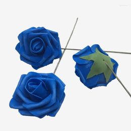 Decoratieve bloemen Verbluffende simulatie 8cm steel PE-rozen met schuimbloemhoofdjes - perfect voor uw droomhuwelijk