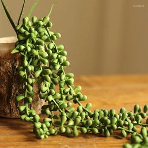Fleurs décoratives plantes artificielles succulentes perles de bouddha larmes d'amant plante verte suspendue salon chambre mur décor à la maison jardin