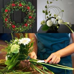 Fleurs décoratives SV-3 Pack Floral fil flexible Palette verte pour l'artisanat Couronnes de Noël arbre et fleurs arbre