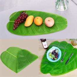 Decoratieve bloemen tafel bananenbladeren simulatie plantenwand atmosfeer decoratie accessoires fruit winkem mat nep groene lay -out