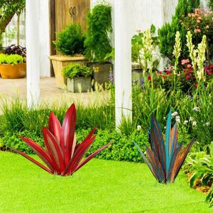 Decoratieve bloemen TEQUILA Rustic Sculpture Waterdichte metalen agave plant tuin tuin Art Decor standbeeld Home Stakes Outdoor Figurines