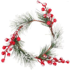 Decoratieve bloemen de fruitornamenten kersttafel centerpieces plastic ringen