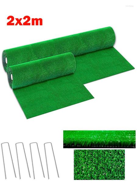 Fleurs décoratives fines pelouses artificielles paysage tapis d'herbe pour modèle Train non adhésif papier pelouse faux gazon décoration accessoires de jardin