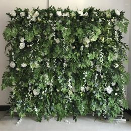 Fleurs décoratives TONGFENG plante tropicale glycine Rose 3D mur fleur panneau coureur artificiel vert mariage toile de fond jardin maison