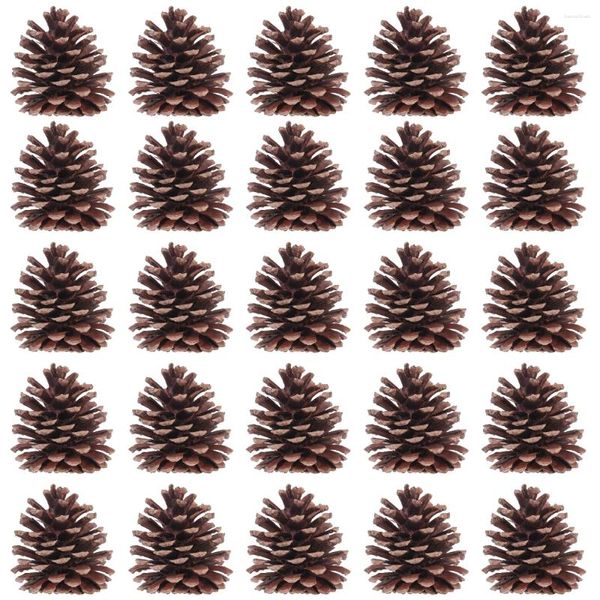 Fleurs décoratives Toymytoy 50pcs 6-8cm Noël CONOS NATUREUX PINCONE DÉCOR DE PINCON